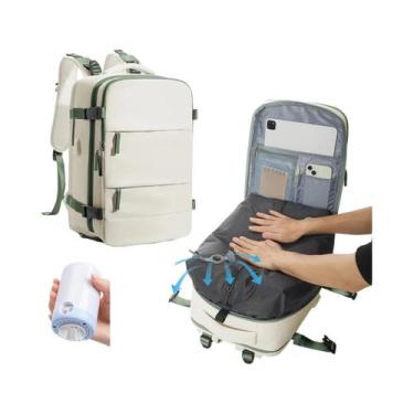 Imagem de Mochila De Viagem Grande Impermeável Com Sacos De Compressão a Vácuo E