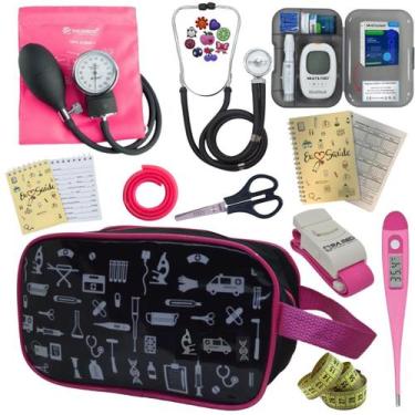 Imagem de Kit Enfermagem Completo Top + Medidor Glicose  - PREMIUM, P.A. Med, IN