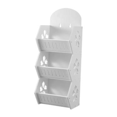 Imagem de SiaBiced Prateleira de parede para banheiro, organizador, recipiente ventilado para maquiagem, prateleira para temperos na cozinha e no banheiro, Três Camadas