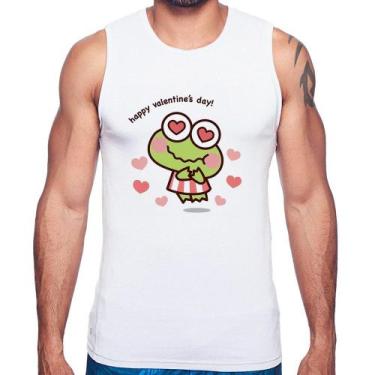 Imagem de Regata Happy Valentine's Day - Foca na Moda, Branco, P