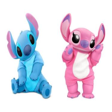 Imagem de boneco stitch & angel disney original colecao vinil fofinho filme dese