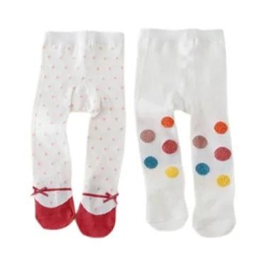 Imagem de Conjunto De Meias De Algodão Para Bebê Menina 0-12M Primavera Casual M