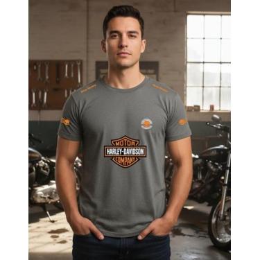 Imagem de Camisa Camiseta de Algodão Masculina Feminina Unissex Harley Davidson 