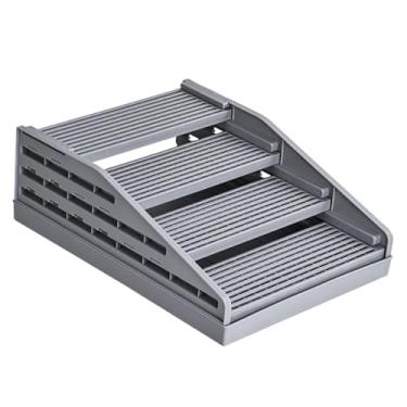 Imagem de Ｂｅｓｇａ Rampa de 4 degraus para caixa de areia de gato, coletor de areia para gatos, portátil, prática, antiderrapante, para animais de estimação, Cinza