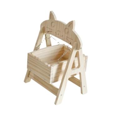 Imagem de Generic Rede de Madeira para Chinchila, Casa de Balanço para Chinchilas de Interior.