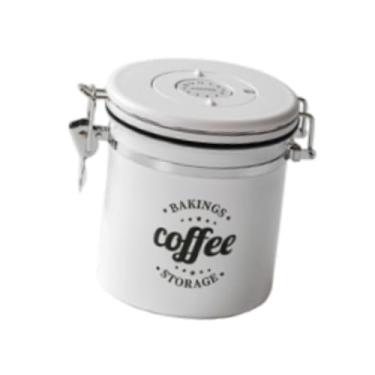 Imagem de Baoblaze Recipiente hermético para grãos de café, pote portátil e organizador com tampa marcadora de data, em aço inoxidável, Médio