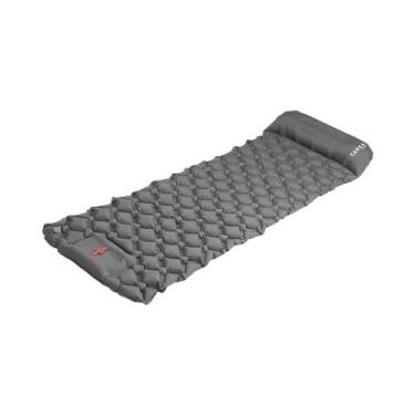 Imagem de Colchão Inflável Para Camping Com Travesseiro, Almofada De Dormir Auto