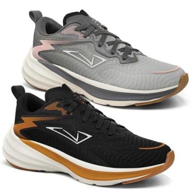 Imagem de Kit 2 Tênis Feminino Vili Ace Corrida Caminhada Academia, Ptogol, Cinr