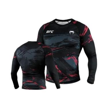 Imagem de Camiseta De Compressão 3D De Manga Longa Para Homens UFC Jiu Jitsu BJJ