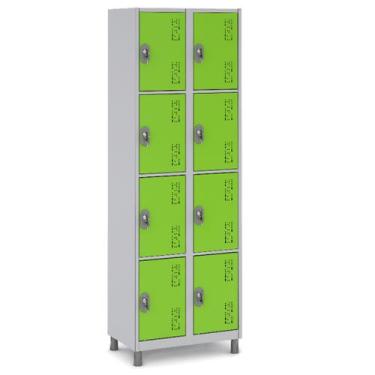 Imagem de Armário de Aço 8 Portas para Uso Profissional - W3, VERDE