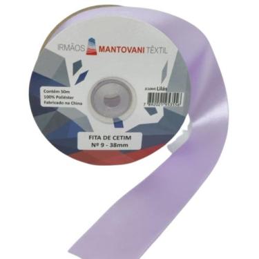 Imagem de Fita De Cetim 38mm N 09 Com 50 Metros Cor:Lilás - Irmãos Mantovani, Li