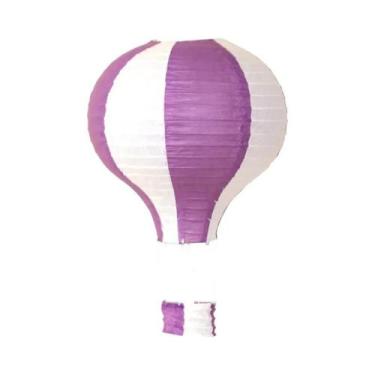 Imagem de Lanternas De Papel Em Forma De Balão De Ar Quente DIY De 12 Polegadas 