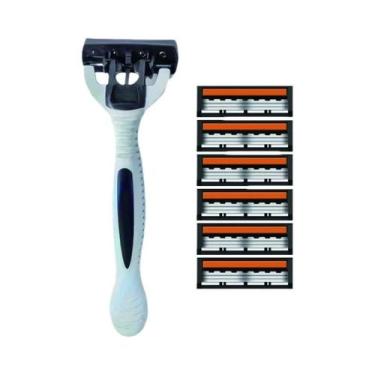 Imagem de Conjunto De Barbear Manual De Segurança Com Lâmina De 3 Camadas Para B