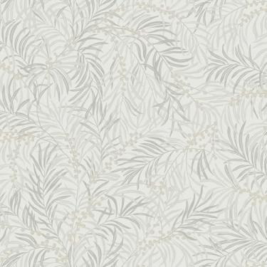 Imagem de Fiula Papel de parede bege e laranja papel de parede folhas e frutas Boho papel de parede autoadesivo descascar e colar papel de contato removível adequado para locatário banheiro cobertura de quarto