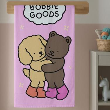 Imagem de Toalha Banho Infantil Algodão Com Estampa Desenho Pintar Bobss Colorid