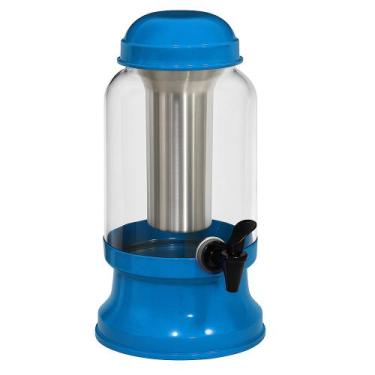 Imagem de Suqueira Barrica Vidro 3.2 litros com Porta Gelo Gastrobel Azul Pigmen