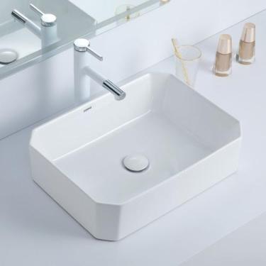 Imagem de Cuba Deend De Cerâmica Rettangolo GeoLuce Banheiro 51x37x14cm