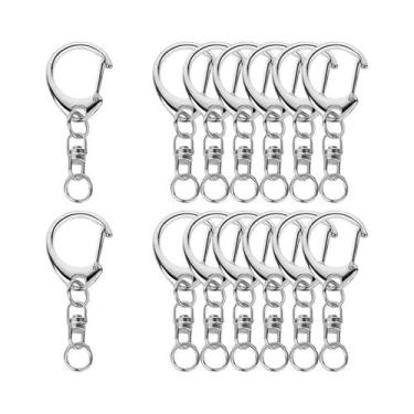 Imagem de Fechos De Lagosta Para Chaveiro, 10, 30, 50 Conjuntos, Ganchos Giratór