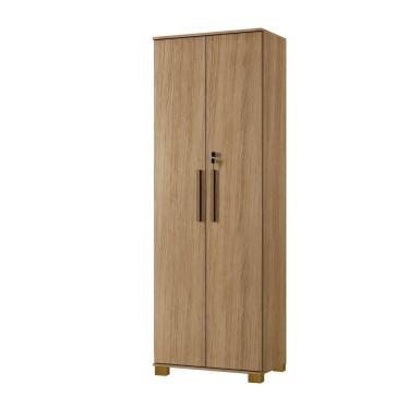 Imagem de Armário Multiuso Bahia 2 Porta C/ Chave 4 Prateleira Interna Arte Móveis Cinamomo