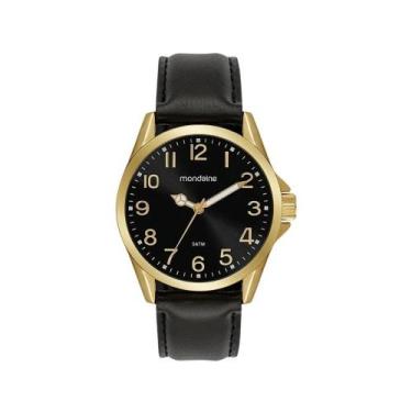 Imagem de Relógio Mondaine Masculino Analógico Clássico Dourado 99741GPMVDH1