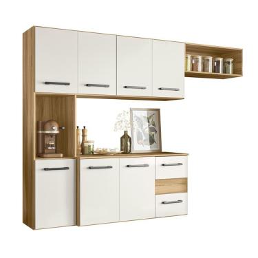 Imagem de Armario Cozinha 7 Portas E 2 Gavetas Juliete Freijo-off White Freijo-off White