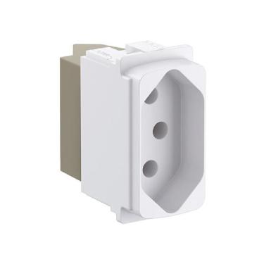 Imagem de Módulo Tomada Legrand Pial Zeffia - 2P+T - 20A/250V - Branco - 680161