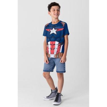 Imagem de Camiseta Marvel Avengers infantil menino Brandili-Masculino