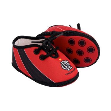 Imagem de Chuteira Sapatinho Bebê Flamengo Torcida Baby Oficial
