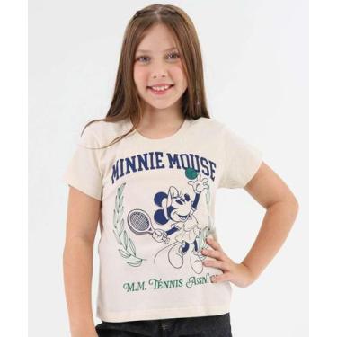 Imagem de Camiseta Juvenil Minnie Disney Tam 10 a 16 Bege-91066, Bege, 10