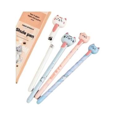 Imagem de Refil De Caneta Gel Com Design De Borboleta Em Gradiente Preto, 4 Peça