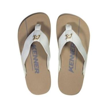 Imagem de Chinelo Sandália Kenner NK6 Original Gold Marrom / Bege-Masculino