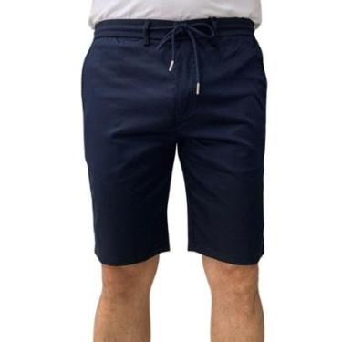 Imagem de Bermuda Sarja Sallo Slim Azul 6990 - Azul 44-Masculino