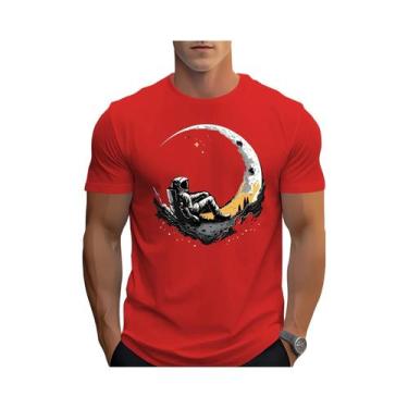 Imagem de Camiseta Masculina plus Size De Verão Em Algodão Casual Com Gola Redon