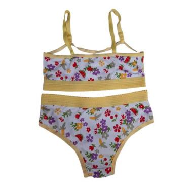Imagem de Conjunto Lingerie Infantil Sutiã Top Calcinha Menina Moça - Bella Fior