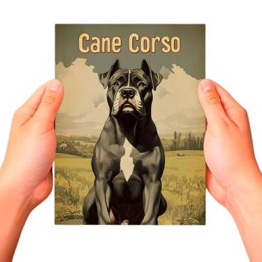Imagem de Placa Decorativa Raças Cachorro Vintage Cane Corso Cor: Sortido - Gil 