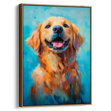 Imagem de Quadro decorativo Golden Retriever - Art Canvas, 180 x 120 cm, Tabaco