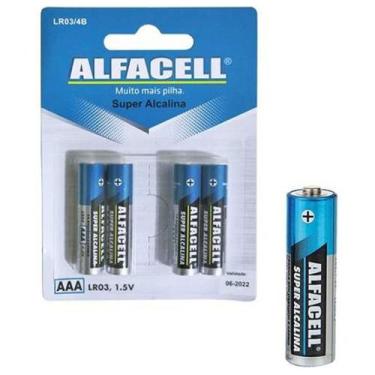 Imagem de Pilha Alcalina AAA - c/ 4 Unidades - Alfacell -