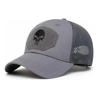 Imagem de Boné Trucker Caveira – Aba Curva Bordado Ajustável – Luke Sports