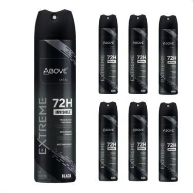 Imagem de Kit 6 - Desodorante Aerossol Above Extreme Black Men 150Ml