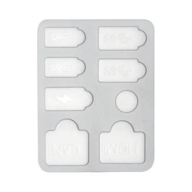 Imagem de Conjunto De Protetores De Silicone Para PS5 Slim: Plugues Antipoeira P