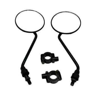 Imagem de Espelho Retrovisor Universal Para Motocicleta Com Montagem De 10mm E 8