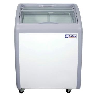 Imagem de Freezer Horizontal Frilux 160 Litros Branco Vidro Curvo 220V RF-105-C