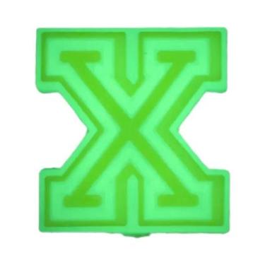 Imagem de Pingentes De Letras Do Alfabeto Que Brilham No Escuro Para Sandálias C