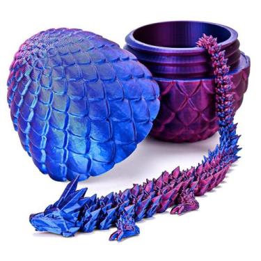 Imagem de Ovo de Dragão com Dragão Articulado  Brinquedo Articulado Decorativo p