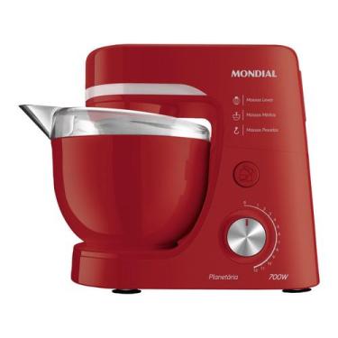 Imagem de Batedeira Planetária Mondial Vermelho 700W BP-03-R, Vermelho, 220V