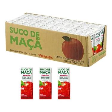 Imagem de Caixa C/27 Unidades Suco De Maçã Yakult Sem Glúten 200 ml - Congratula