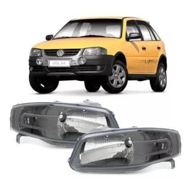 Imagem de Par farol gol g4 06 07 08 09 10 11 12 13 14 mascara cinza - BBS BIBAS 