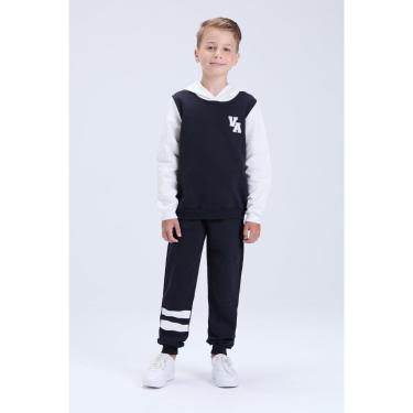 Imagem de Conjunto Infantil de Inverno Masculino Moletom VA com Capuz-Masculino