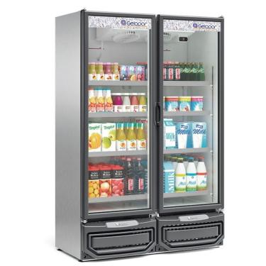 Imagem de Expositor Vertical 2 Portas Gcvr950 Inox 220V Gelopar