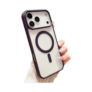 Imagem de Capa Magnética Antichoque Para iPhone 17 16 15 14 13 12 11 pro Max Com